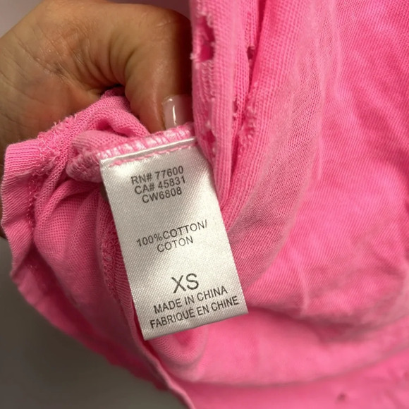 Chaser distressed hot pink tee - Picture 4 of 4